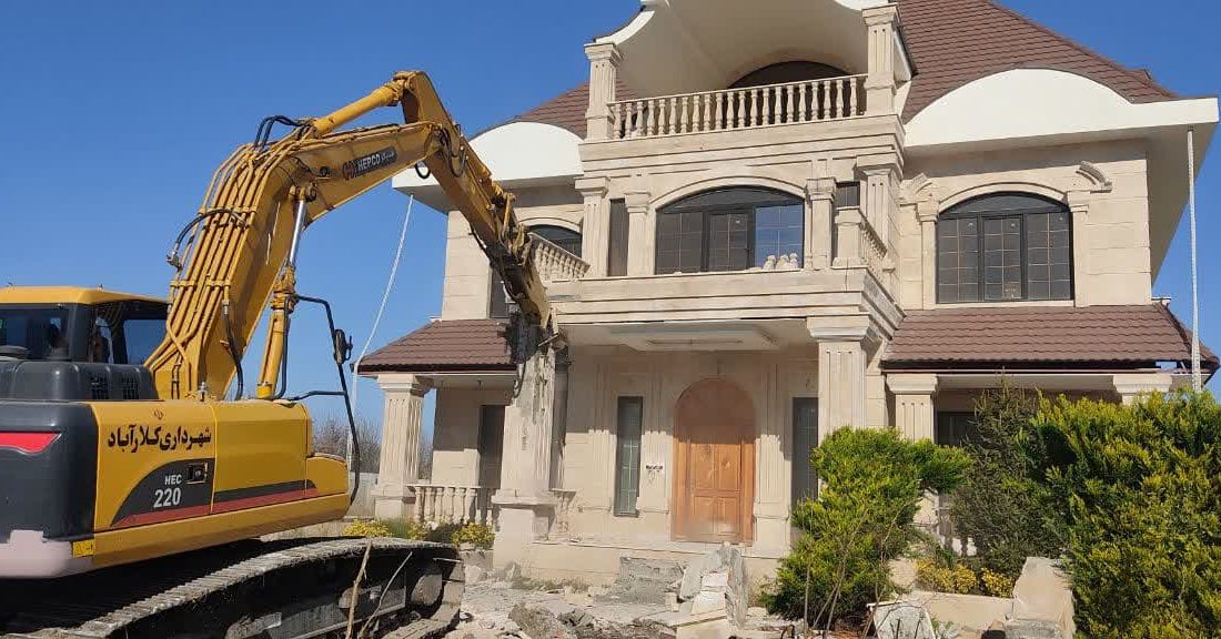 قلعوقمع ۲۴ واحد مسکونی غیرمجاز در کلارآباد