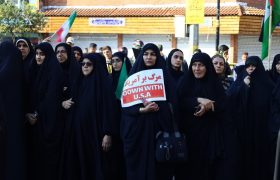 راهپیمایی اعلام انزجار از حادثه تروریستی کرمان در ساری