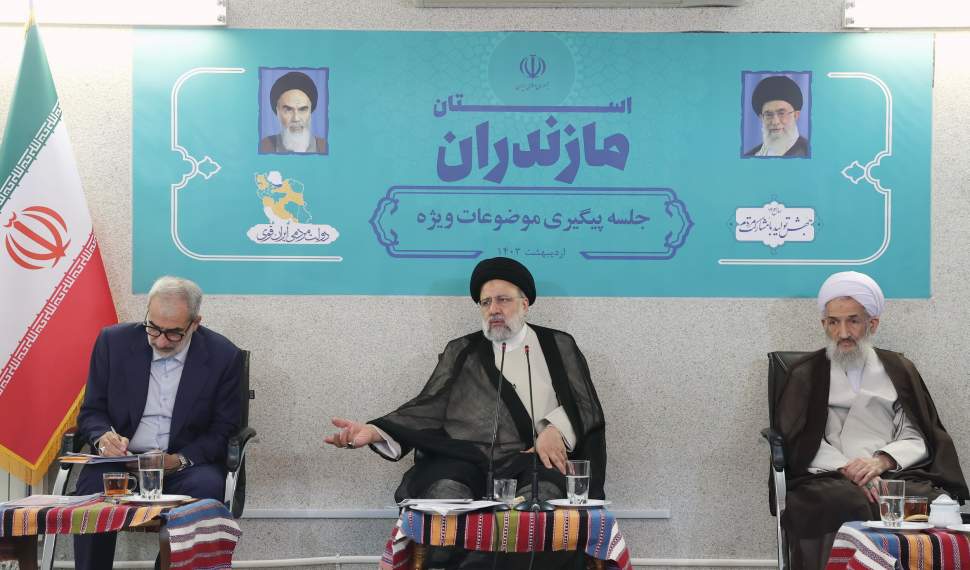 دستور رئیسی برای پیگیری موضوعات ویژه مازندران