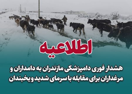 هشدار فوری دامپزشکی مازندران به دامداران و مرغداران